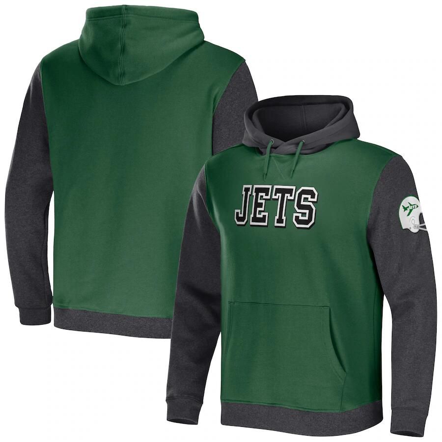 Men 2023 NFL New York Jets green Sweatshirt style 2->new york jets->NFL Jersey